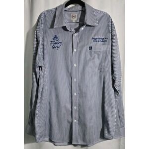 Cinch Shirt Mens L Blue Western Button Down Cowboy‎ Rodeo Striped